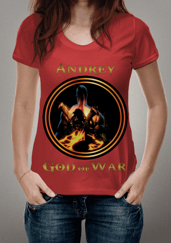 Nome do produto  God of War. Personalize com seu nome ou nickname!!